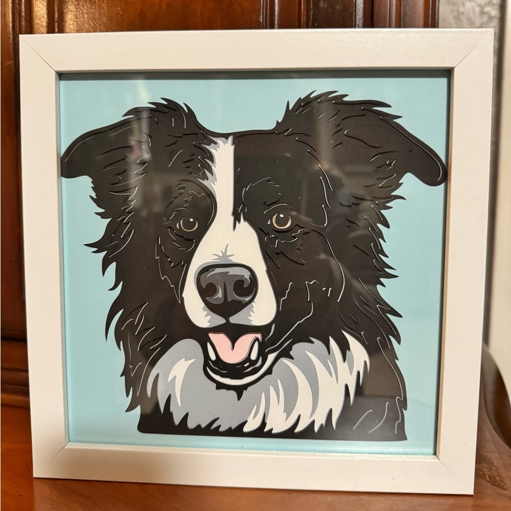 3D Dog Shadowbox